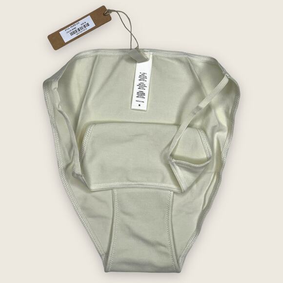 SKIMS Bundle 2 Pack Underwear Logo Thong String Bikini | Medium Black White Set - Picture 6 of 8